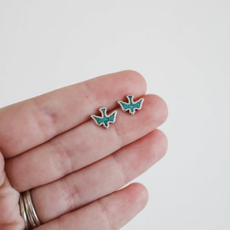 Dove Studs in Turquoise